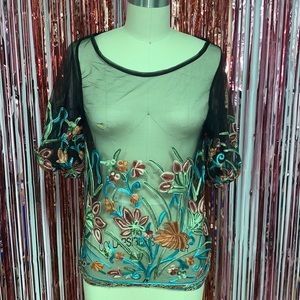 See thru flower top.